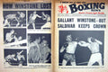 Original Old Vintage Print Boxing 1965 Winstone Saldivar Howard Eddie Thomas