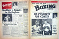 Antique Old Print Boxing 1974 Conteh Bogs Bugner Needham Buchanan Sharkey 20th