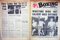 Original Old Vintage Print Boxing 1963 Winstone Calvert Leahy George Aldridge