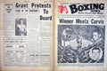 Antique Old Print Boxing 1963 Griffith Rodriguez Curvis King Ray Robinson 20th