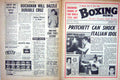 Old Vintage Print Boxing 1969 Pritchett Duran Walker Cheshire Duran Ebu 20th