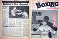 Old Vintage Print Boxing 1970 Jose Urtain Avoth Mccormack Uzcudun Wills 20th