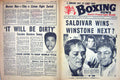 Antique Old Print Boxing 1965 Saldivar Rojas Cassius Clay Starza Marciano 20th