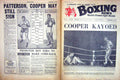Antique Old Print Boxing 1961 Henry Cooper Folley Patterson Mcneeley Mick 20th