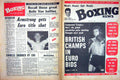 Old Vintage Print Boxing 1972 Finnegan Evan Armstrong Pep Sandy Saddler 20th