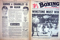 Old Vintage Print Boxing 1964 Winstone Mastellaro Curvis Charnley Walker 20th