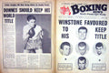 Original Old Vintage Print Boxing 1962 Winstone Caldwell Treanor Downes Curvis