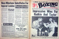 Original Old Vintage Print Boxing 1965 Alan Rudkin Taylor Winstone Bowes Asis