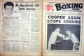 Old Vintage Print Boxing 1961 Henry Cooper Erskine London Curvis Folledo 20th