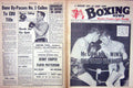 Original Old Vintage Print Boxing 1966 Mcgowan Rudkin Chuvalo Winstone De Keer