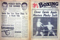 Old Vintage Print Boxing 1961 Curvis Swift Pender Downes Fullmer Basilio 20th