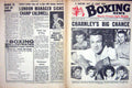 Old Vintage Print Boxing 1964 Ortiz Charnley Lane Scott Caldwell Pickard 20th