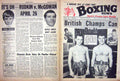 Antique Old Print Boxing 1966 Cullen Curvis Marshall Garcia Rudkin Taylor 20th