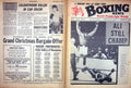 Old Vintage Print Boxing 1966 Muhammad Ali Calderwood Mazzinghi Hoegberg 20th