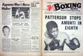Old Vintage Print Boxing 1964 Patterson Winstone Prescott Walker Liston 20th