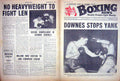 Original Old Vintage Print Boxing 1962 Downes Moyer Hobbs Cane Gibbs Walker
