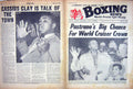 Original Old Vintage Print Boxing 1963 Pastrano Johnson Cassius Clay Roderick