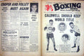 Old Vintage Print Boxing 1961 Caldwell Halimi Brian Curvis Leahy Spinks 20th