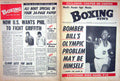 Antique Old Print Boxing 1972 Bomber Bill Griffith Mcmillan Rudkin Harada 20th