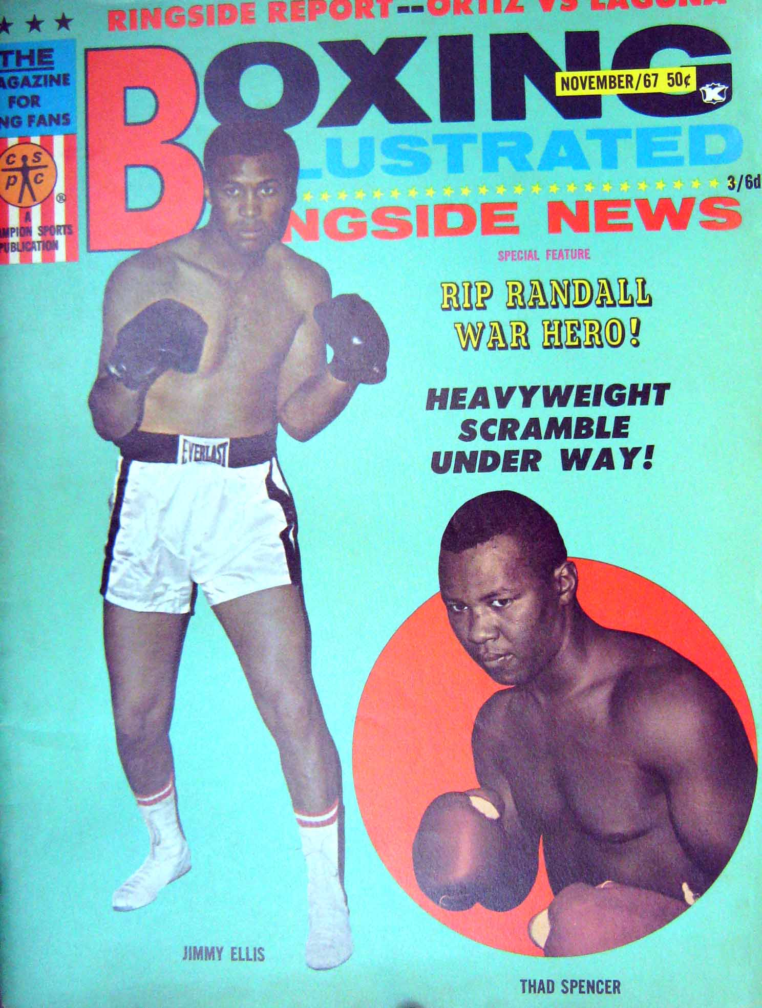 Old Vintage Print Boxing 1967 Spencer Ellis Suh Byung Hyun Koh Accavallo 20th