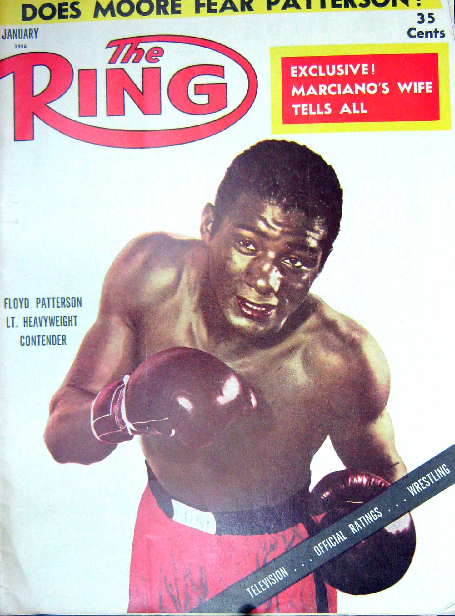 Original Old Vintage Print Boxing 1956 Patterson Canutt Sernas Reed Ajax Sport