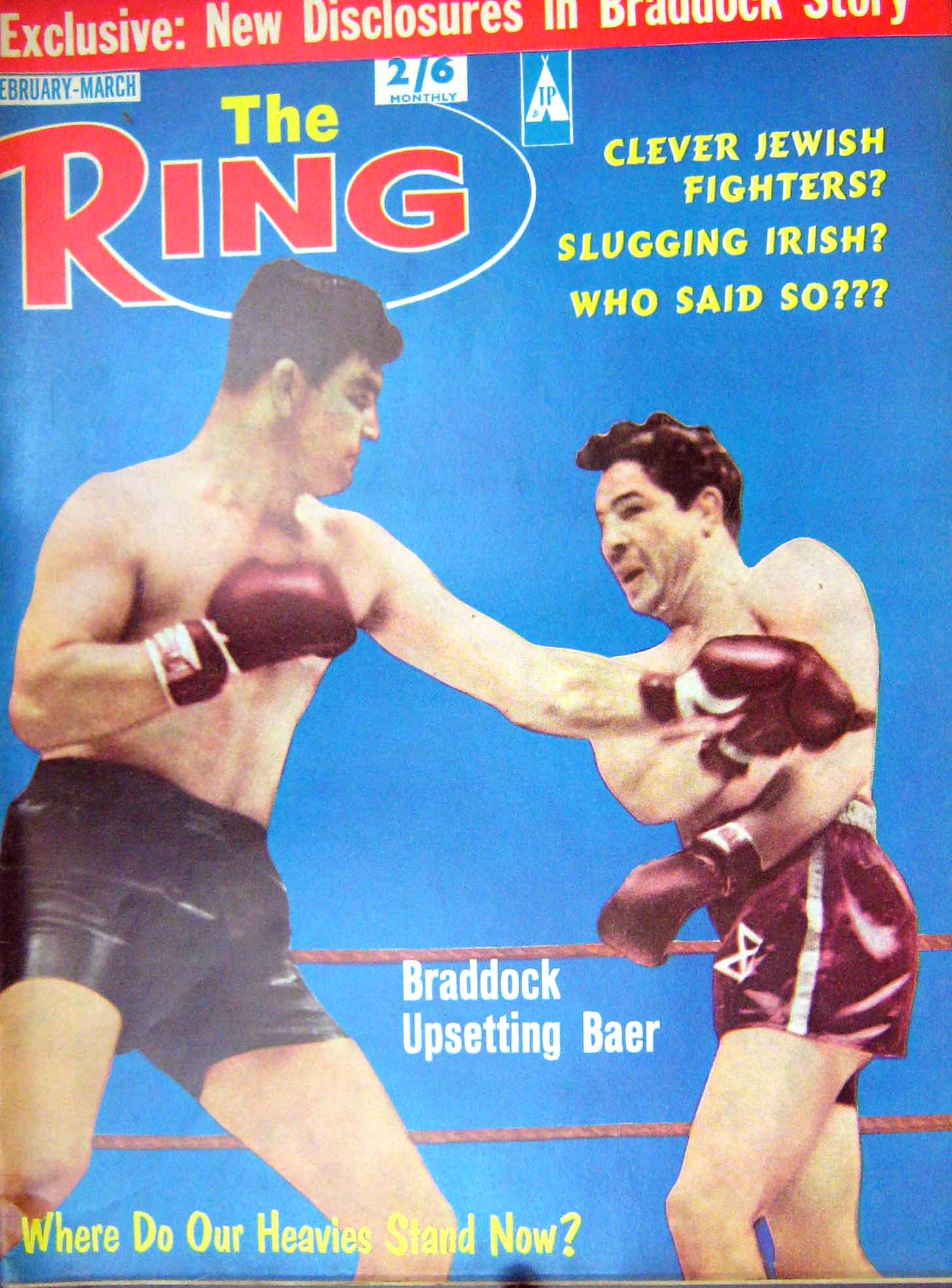 Old Vintage Print Boxing 1964 Braddock Baer Spencer Brown Stern Mcshane 20th