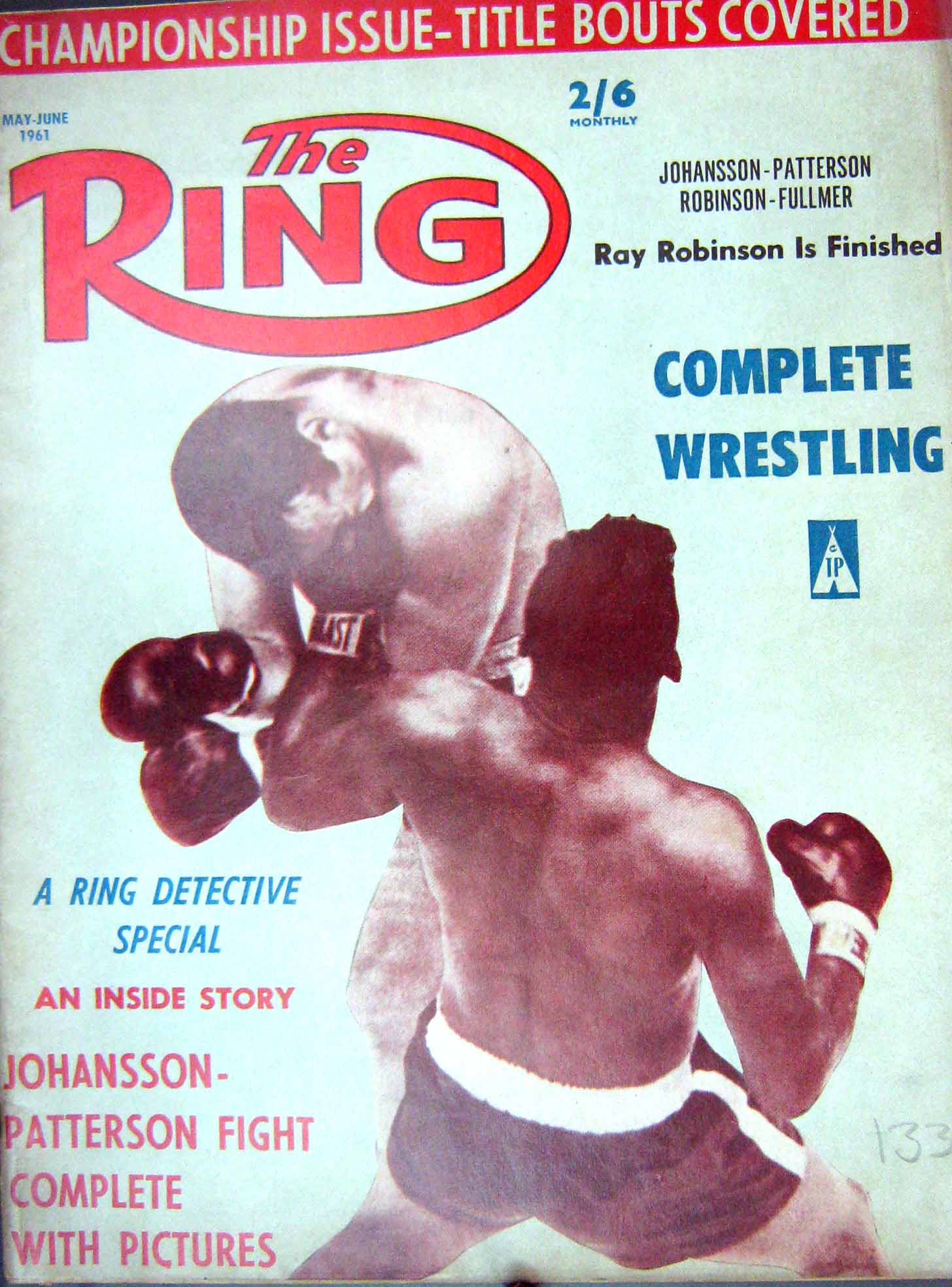 Antique Old Print Boxing 1961 Johannson Patterson Chief Eagle Mull Torres 20th