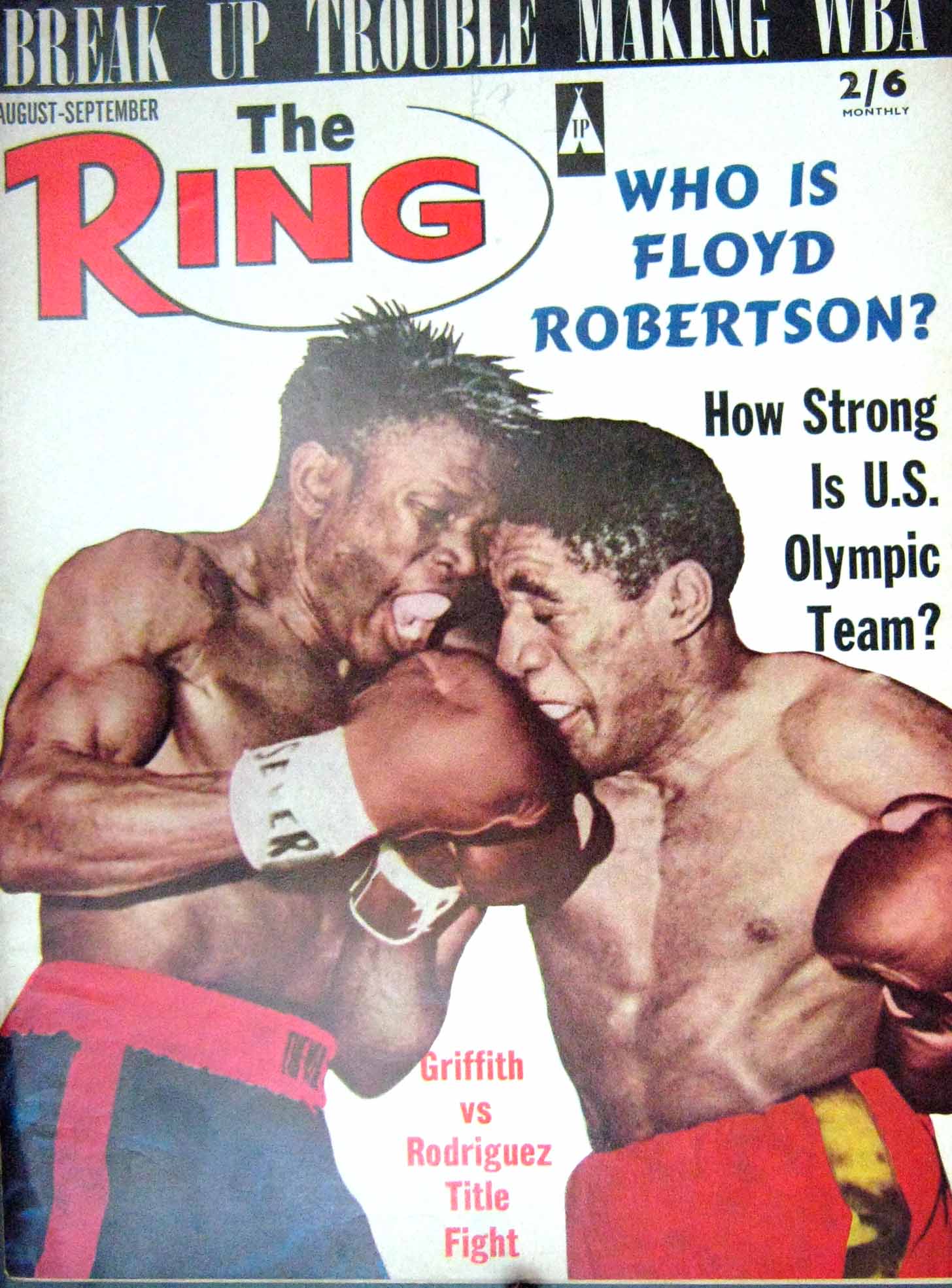 Old Vintage Print Boxing 1964 Griffith Rodriguez Atlas Giardello Gilmore 20th