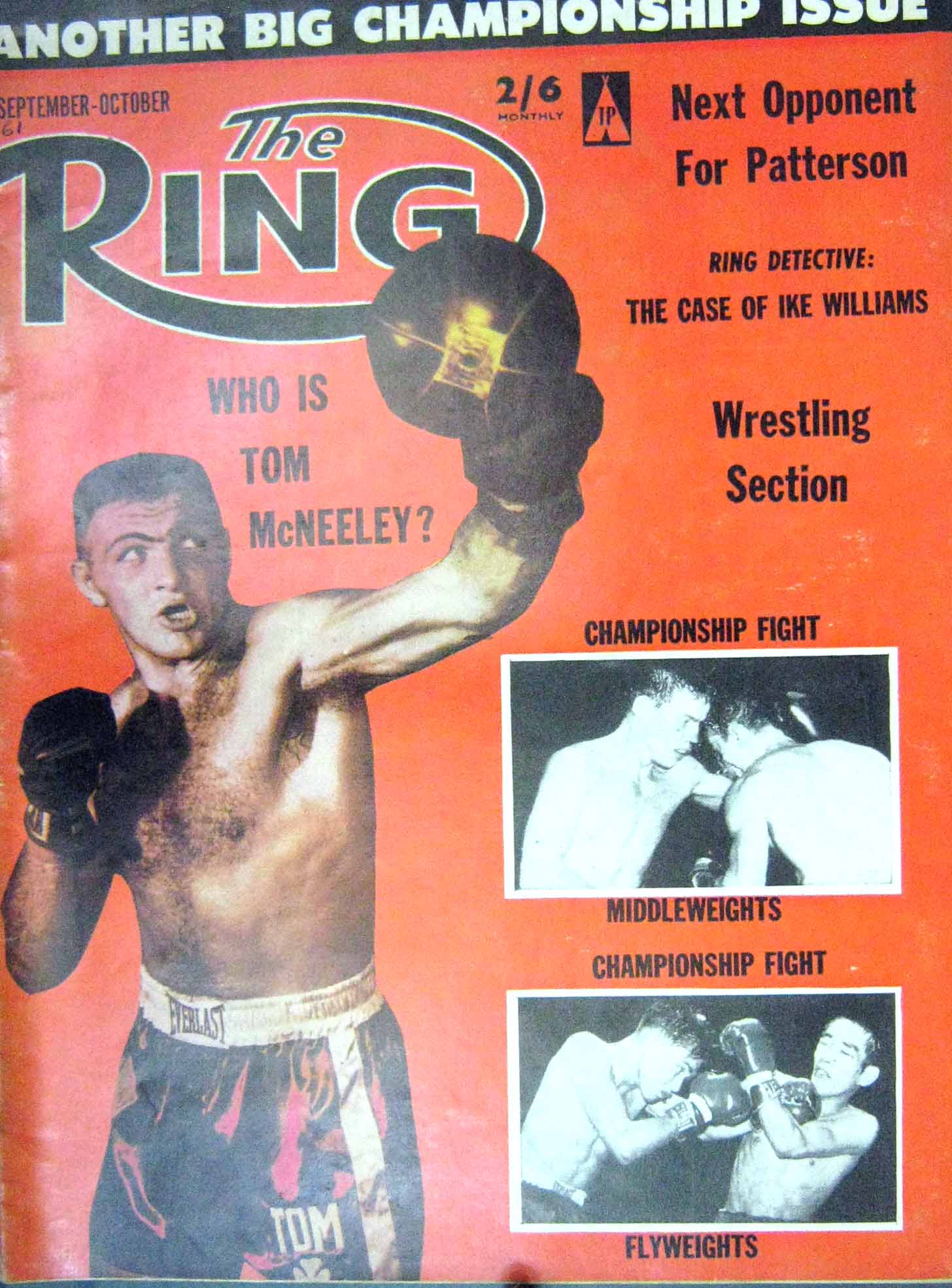 Original Old Vintage Print Boxing 1961 Mcneeley Patterson Thomas Tolos Darnell