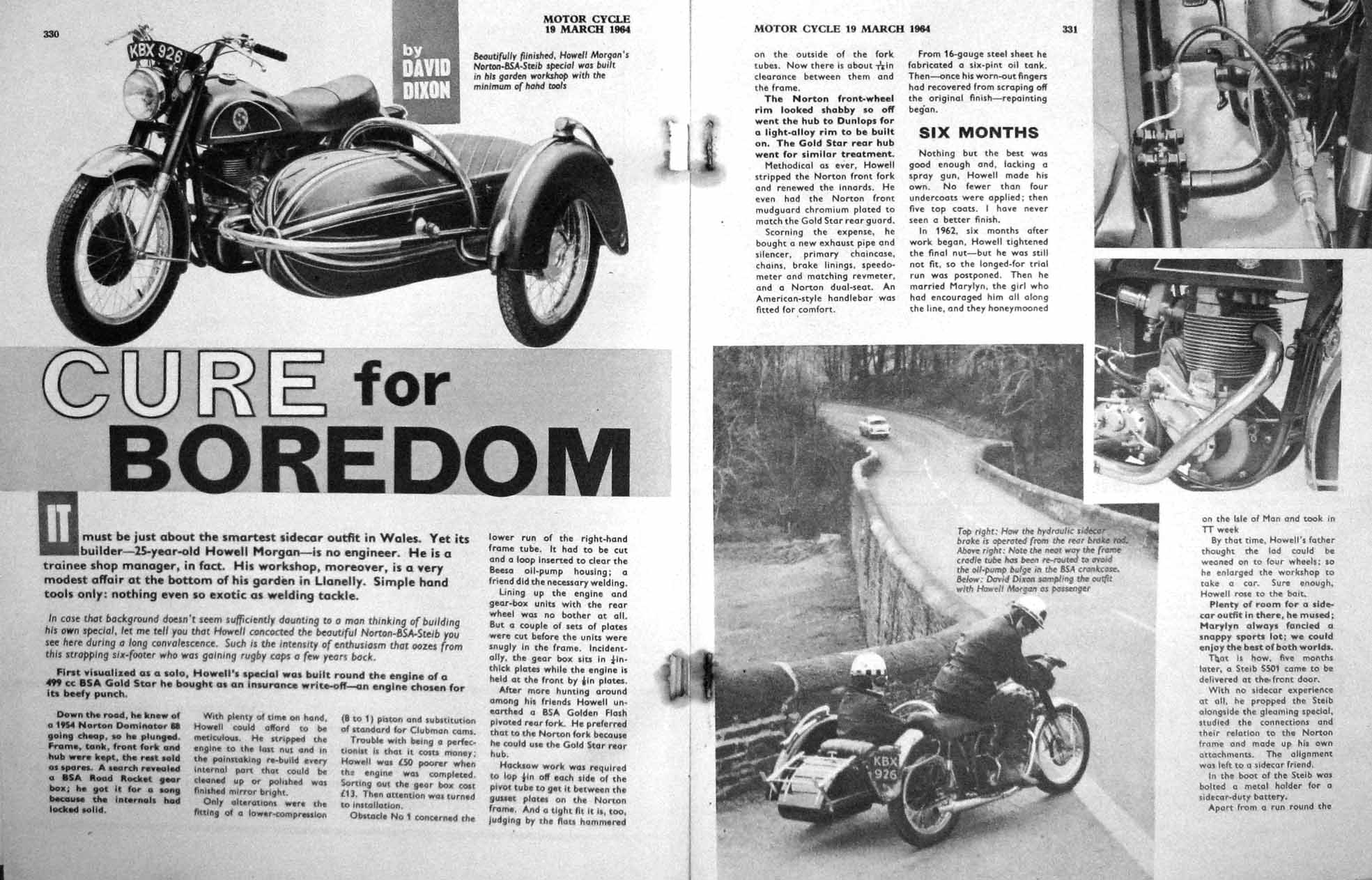 Old Vintage Print Motor Cycle Magazine 1964 Lambretta Suzuki Manby Scott 20th