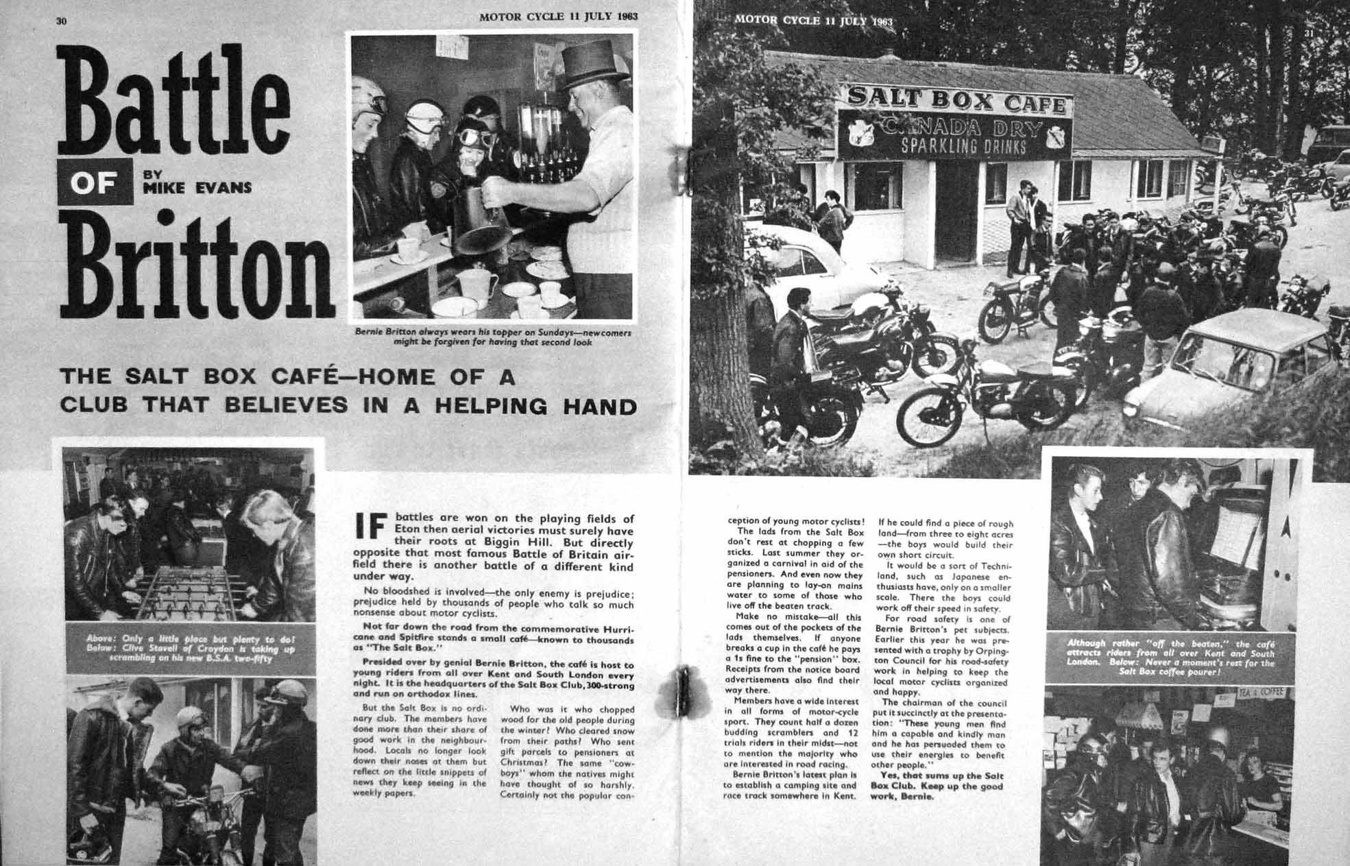 Old Vintage Print Motor Cycle Magazine 1963 Big Moto-Cross Belgian Grand 20th