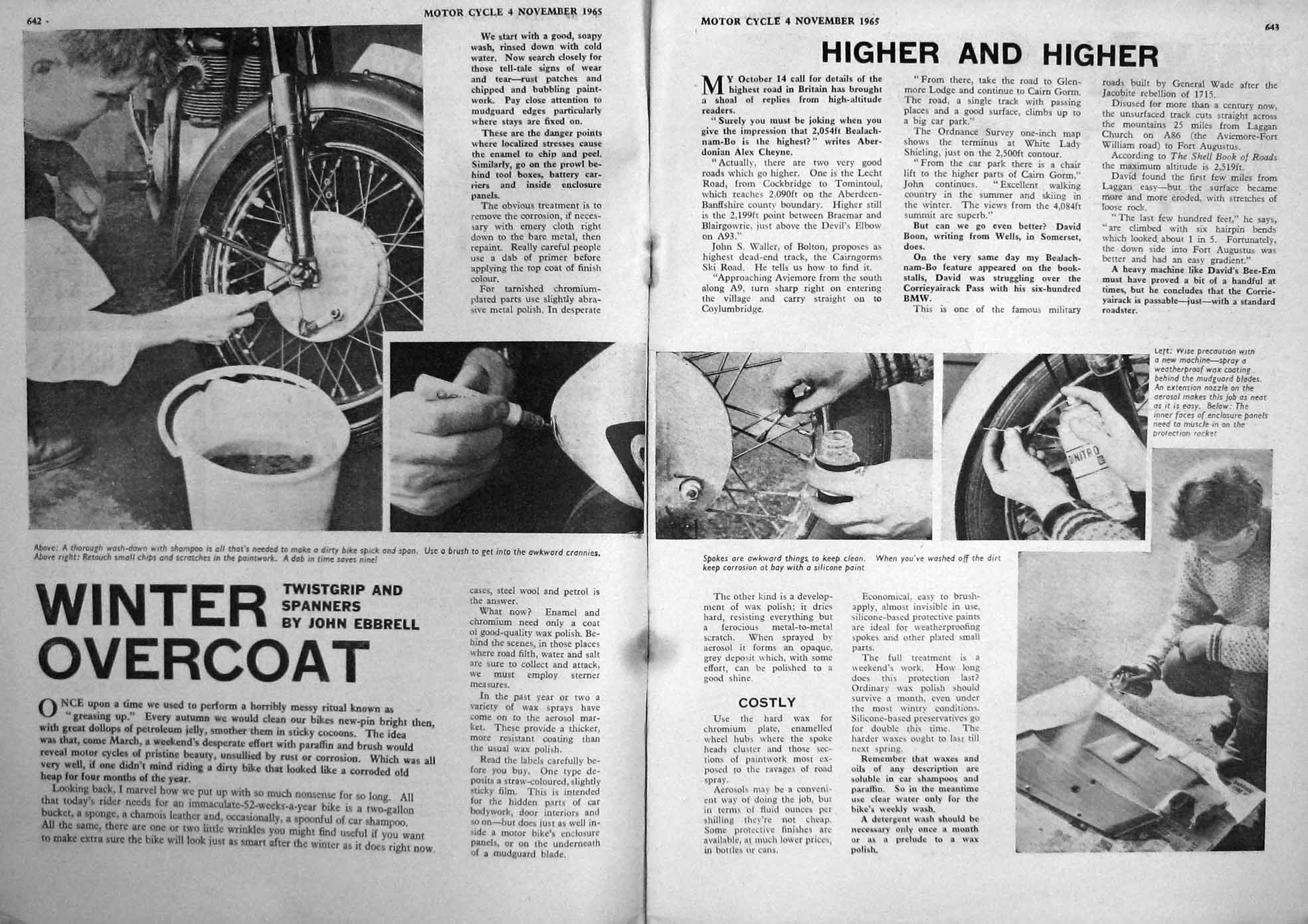 Old Vintage Print Motor Cycle Magazine 1965 Peplow Scott Eastwood Castle 20th