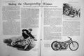 Old Vintage Print Motor Cycle Magazine 1948 Triumph Sunbeam Bourne Louis 20th