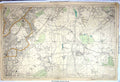 Old Print Map England Street Plan Woodside Wickham Shirley Norwood C1900 20th