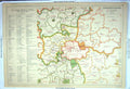 Old Print Map England Plan London Petty Sessions Wimbledon Hertford C1910 20th
