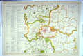 Old Print Map England Plan London Petty Sessions Kensington Bromley C1910 20th