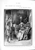 Original Old Antique Print 1900 Maude Haymarket Theatre Emery Ruskin Coniston