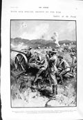 Old Antique Print 1900 War Sailors Terrible Percy Scott Gun Dowman Watson 20th