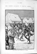 Old Antique Print 1900 Kaffirs Africa Christmas Chieveley Lord Coventry 20th