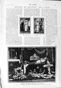 Old Antique Print 1900 Rassendyll George Alexander Monument Thomas China 20th