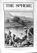 Original Old Antique Print 1900 General Buller River Tugela Lord Dundonald Army