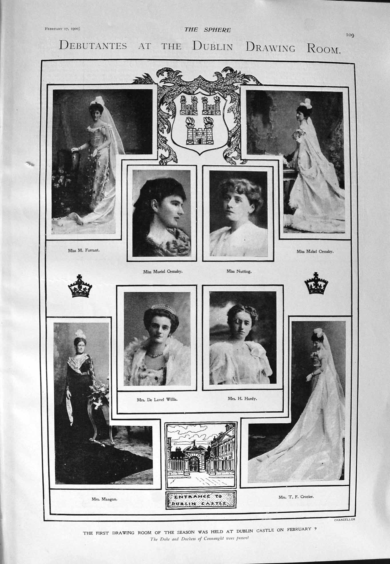 Old Antique Print 1900 Ormsby Nutting Willis Hardy Dublin Winchester Mary 20th
