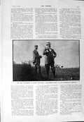Original Old Antique Print 1900 Gentleman Shooting Sandringham Rudyard Kipling