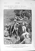 Original Old Antique Print 1900 War Siers Outlook Tugela Kimberley Telegram