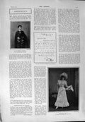 Old Antique Print 1900 Portrait Violet Lloyd Benson Hamlet Theatre Gaiety 20th