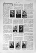 Old Antique Print 1900 Currie Tuer Dickinson Williams Music Car Carnival 20th