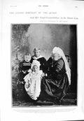 Old Antique Print 1900 Queen Victoria Grandchildren Walter Scott Michael 20th