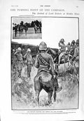 Original Old Antique Print 1900 Lord Roberts Modder River War Maclean Theatre