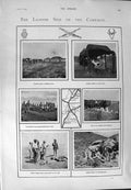 Original Old Antique Print 1900 War Football Modder River Kaffirs Nesham Briton