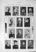 Original Old Antique Print 1900 War Hutton Campbell Boyes Parsons Pretoria Boer